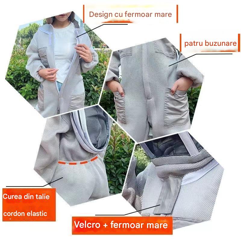 🐝 Mono protector contra abejas de malla de algodón 3D – 🚚 Envío rápido + Garantía de calidad