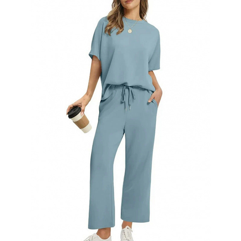 ✨【S-4XL】 Modny komplet damski – elegancki top i dopasowane spodnie