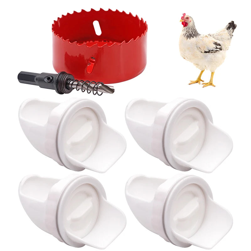🐓【Puncher + 15 kŕmidiel】Automatický podávač kurčiat, kačiek a husí