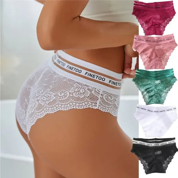 š„ćSet 5 bucÄČićšChiloČi sexy din dantelÄ ā EleganČi, comozi Či feminini š