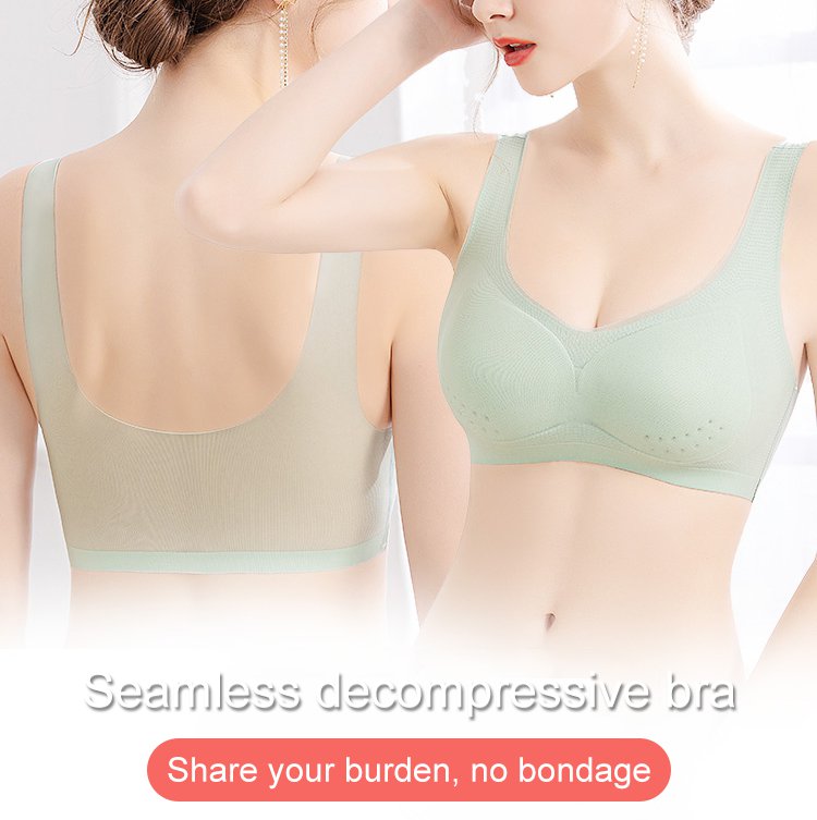 💖🌟【1 Sada = 3 Ks】2025 Bezšvová Push-Up Podprsenka z Ľadového Hodvábu ❄️ Ultra Pohodlná | Pre 40–120 kg | Sexy & Priedušná