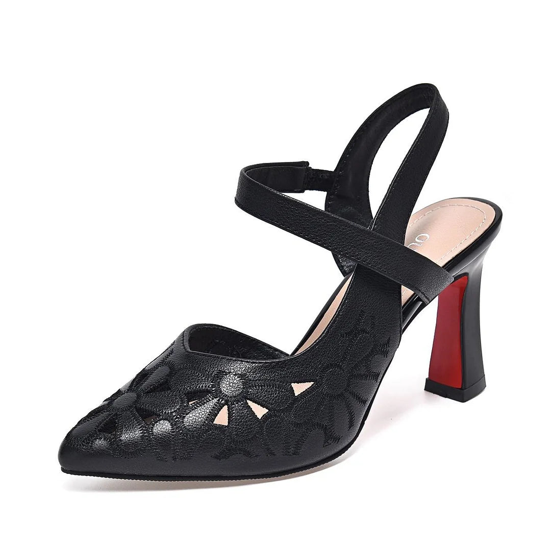 👡【35-41】✨🎀2025 nové pohodlné jednofarebné špicaté vysoké podpätky