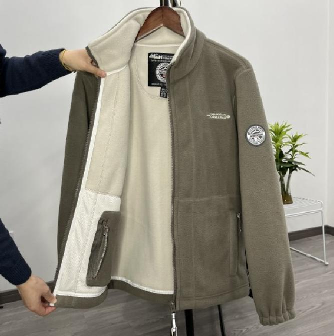 🔥【XS-3XL】Teplá pánska jesenná & zimná bunda z hrubého zamatového fleecu · Pohodlná voľná móda