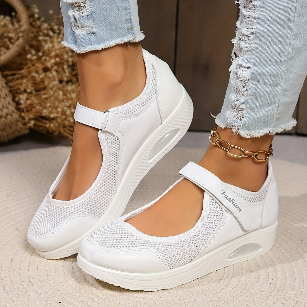 🥿👍【Περιορισμένη έκπτωση】🤩✨【35-43】Αθλητικά παπούτσια 2025 με διαπνέον πλέγμα και σόλα με αεροθάλαμο – Υπερβολικά ελαφριά και άνετα