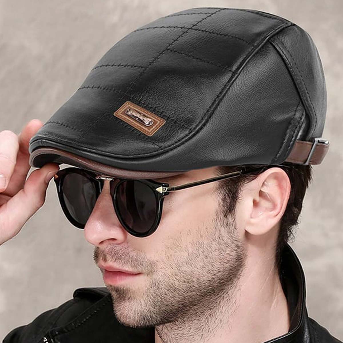 🔥【Αγοράστε 1 Πάρτε 1🧢】Δερμάτινος μπερές υψηλής ποιότητας σε vintage στυλ
