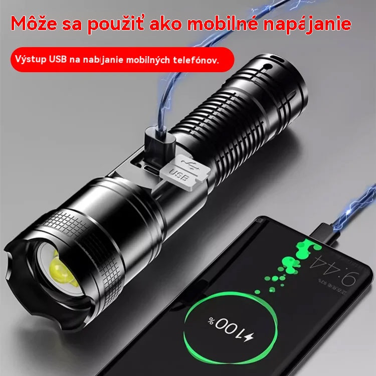 🔦【Kúpte 1 a získajte 1 zadarmo】🔥Nové vonkajšie hliadkovacie svetlo, výkonná baterka s dlhým dosahom