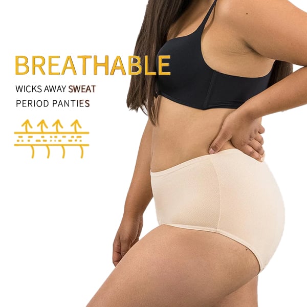 ✨【L–8XL】【5 piezas】Ropa interior protectora – 💕Ideal para días de menstruación, diseño especial para tallas grandes