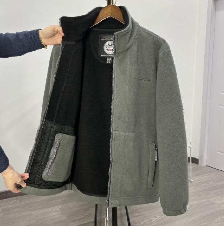 🔥【XS-3XL】Teplá pánska jesenná & zimná bunda z hrubého zamatového fleecu · Pohodlná voľná móda