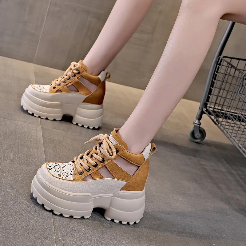☀️👟【35-40】2025 Nové letní dámské prodyšné tenisky s tlustou podrážkou – lehké a pohodlné 💨💖