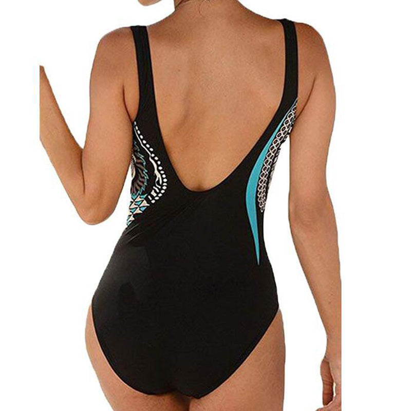 🌟2025 Nouă Colecție Vintage Costum de baie dintr-o bucată cu imprimeu unic 🏖️ Elegant și confortabil pentru vară 🌞