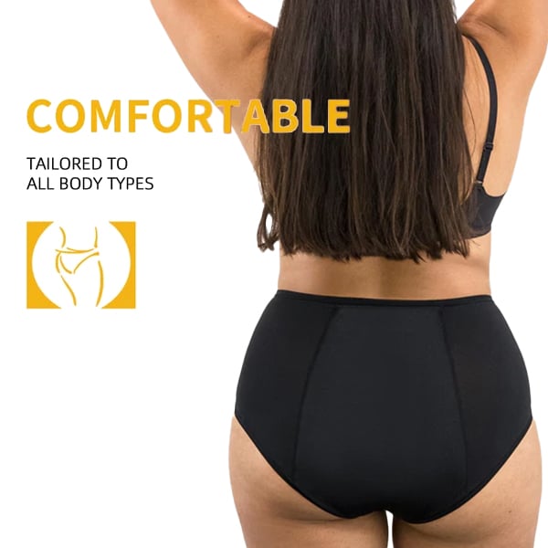✨【L–8XL】【5 piezas】Ropa interior protectora – 💕Ideal para días de menstruación, diseño especial para tallas grandes