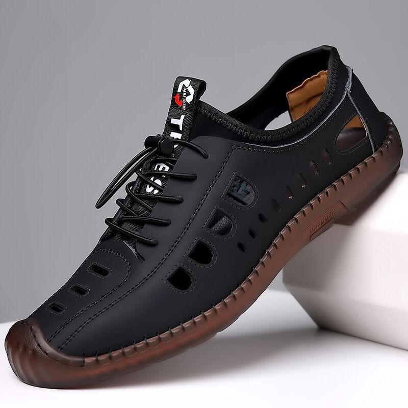 👞🔥【Лятна промоция】【35–45】Мъжки летни ежедневни обувки 2025 – перфорирани, дишащи и с мека подметка