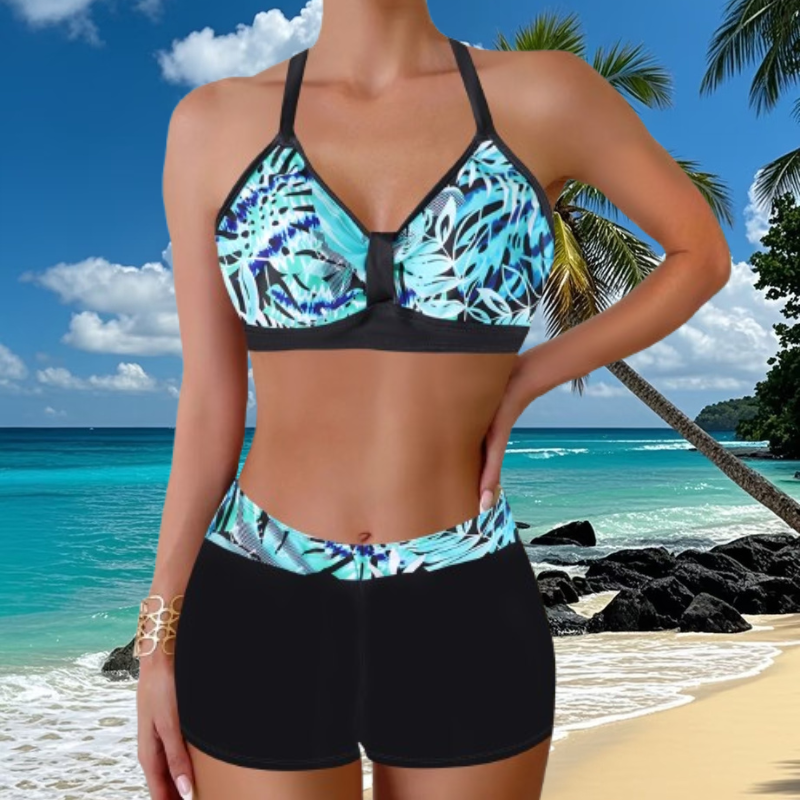 🏖️👙🌴 Kostium kąpielowy z nadrukiem na plażowy wypoczynek — szybkoschnący, wygodny i przewiewny ✨