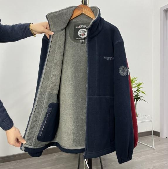 🔥【XS-3XL】Teplá pánska jesenná & zimná bunda z hrubého zamatového fleecu · Pohodlná voľná móda