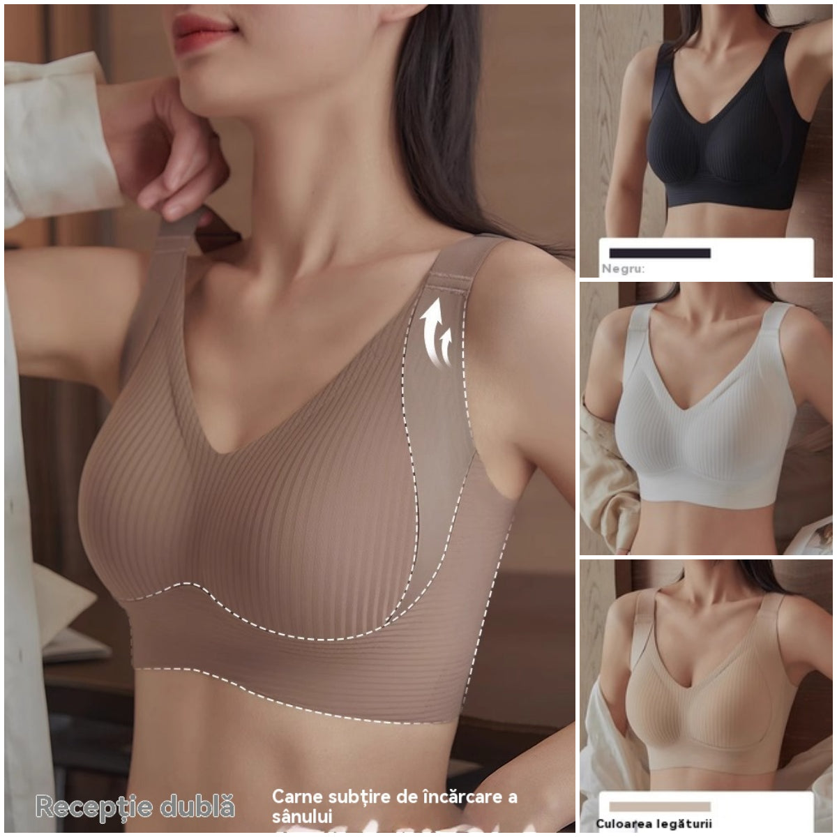 đ50% kedvezmĂ©nyă4 darabos csomagăđă40â95 kg szĂĄmĂĄraăNĆi merevĂtĆ nĂ©lkĂŒli varrĂĄsmentes melltartĂł â€ïžTermĂ©szetes Tencel pamut, antibakteriĂĄlis Ă©s kĂ©nyelmes