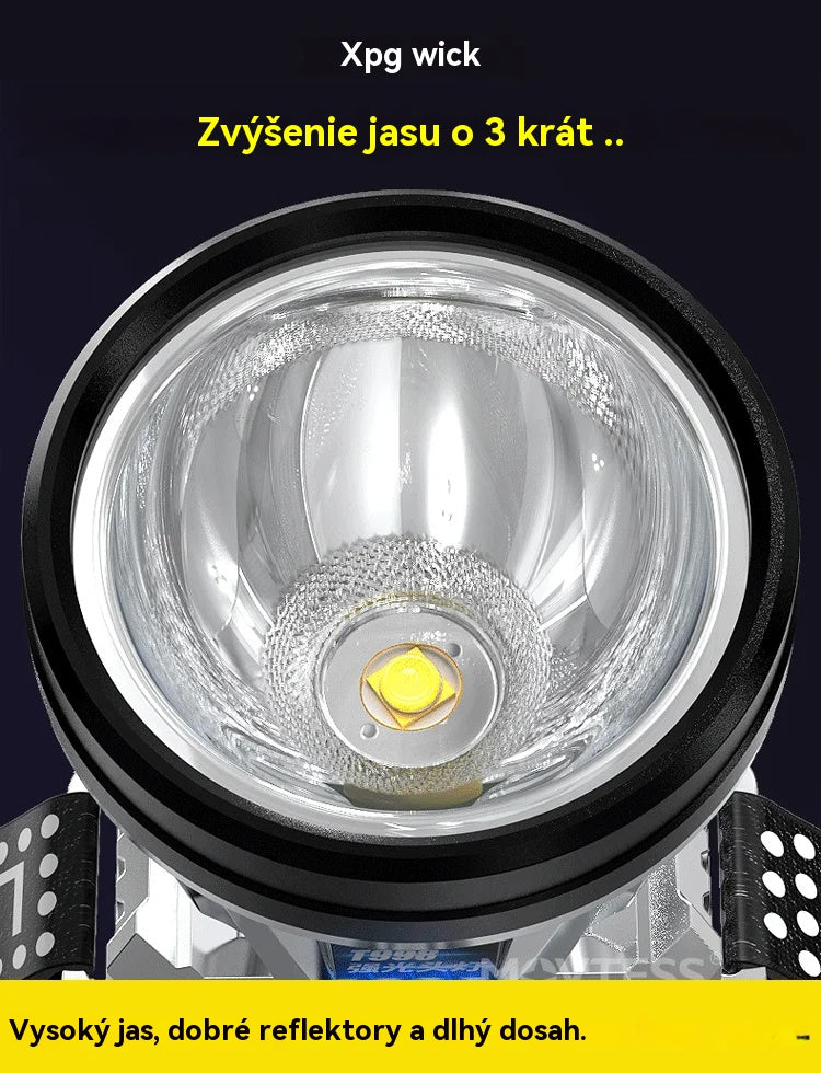 🔦 【Kúp 1 a získaj 1 ZADARMO】⚡🔥Výkonná LED čelovka s lítiovou batériou – Ideálna na kempovanie, rybolov a nočné aktivity