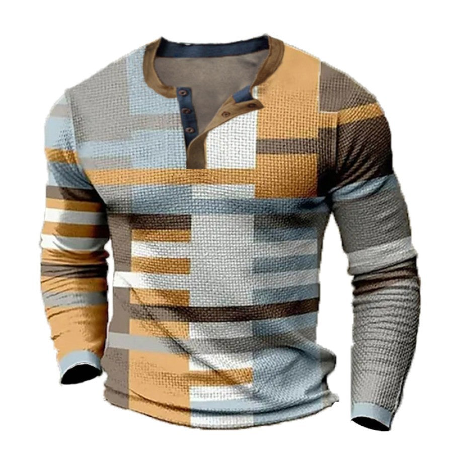 🔥 Jesenski novi slog – POPUST 50% 👕 Moško polo majico z dolgimi rokavi in potiskom – velikosti S-4XL