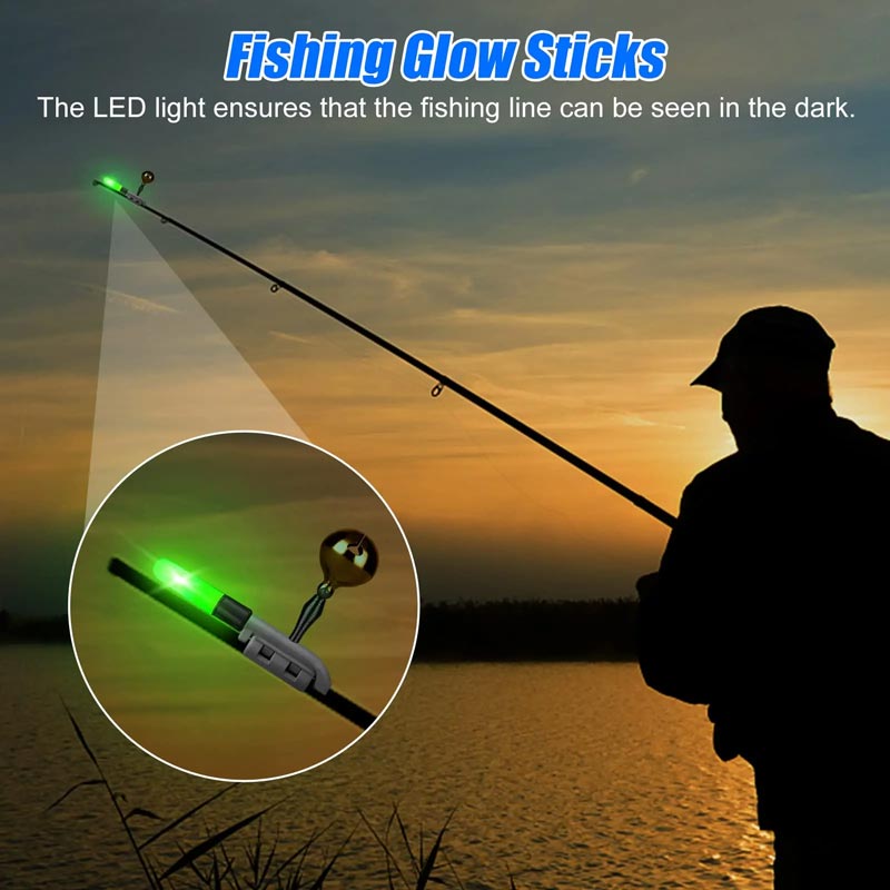 🔥🎣【50% REDUCERE】【5 buc】🎣Lumină LED pentru undița de pescuit cu sonerie și sonerie