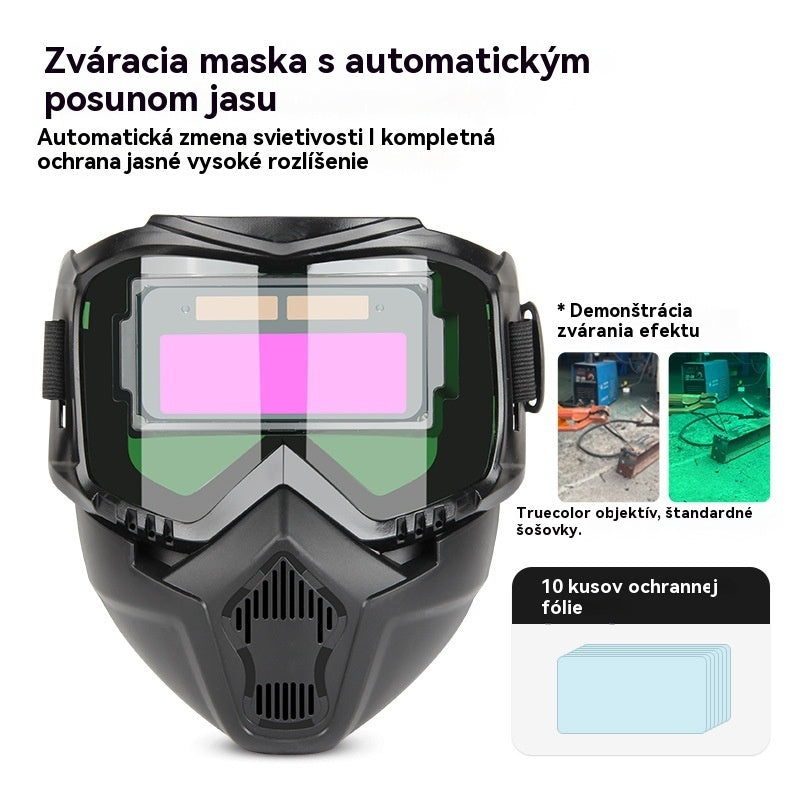 🔥【Kúpte 1 a získajte 1 zadarmo】😎Plne automatická zváračská kukla s ochrannou maskou pre zváračov s možnosťou výmeny svetla