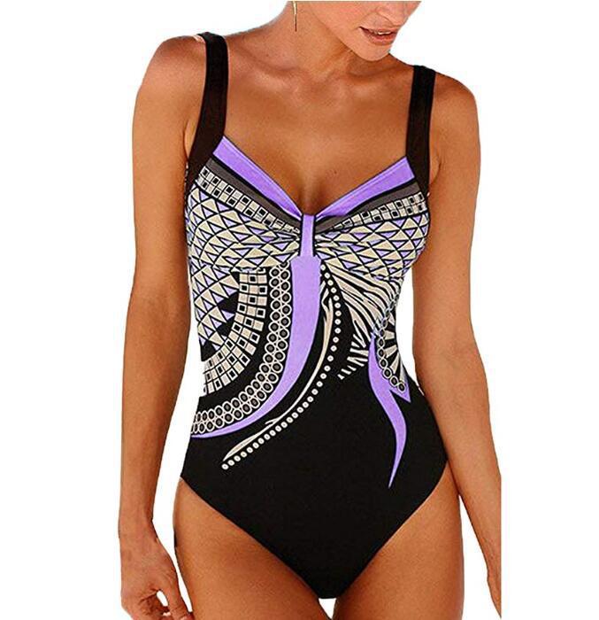 🌟2025 Nouă Colecție Vintage Costum de baie dintr-o bucată cu imprimeu unic 🏖️ Elegant și confortabil pentru vară 🌞