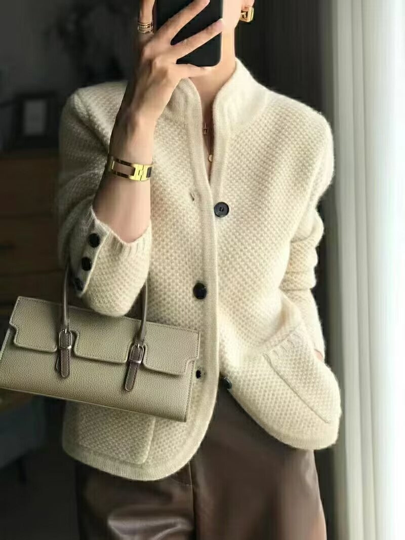 ✨【Omejena ponudba 50% popust】Francoski elegantni kašmirski plašč, lahek, topel in univerzalen