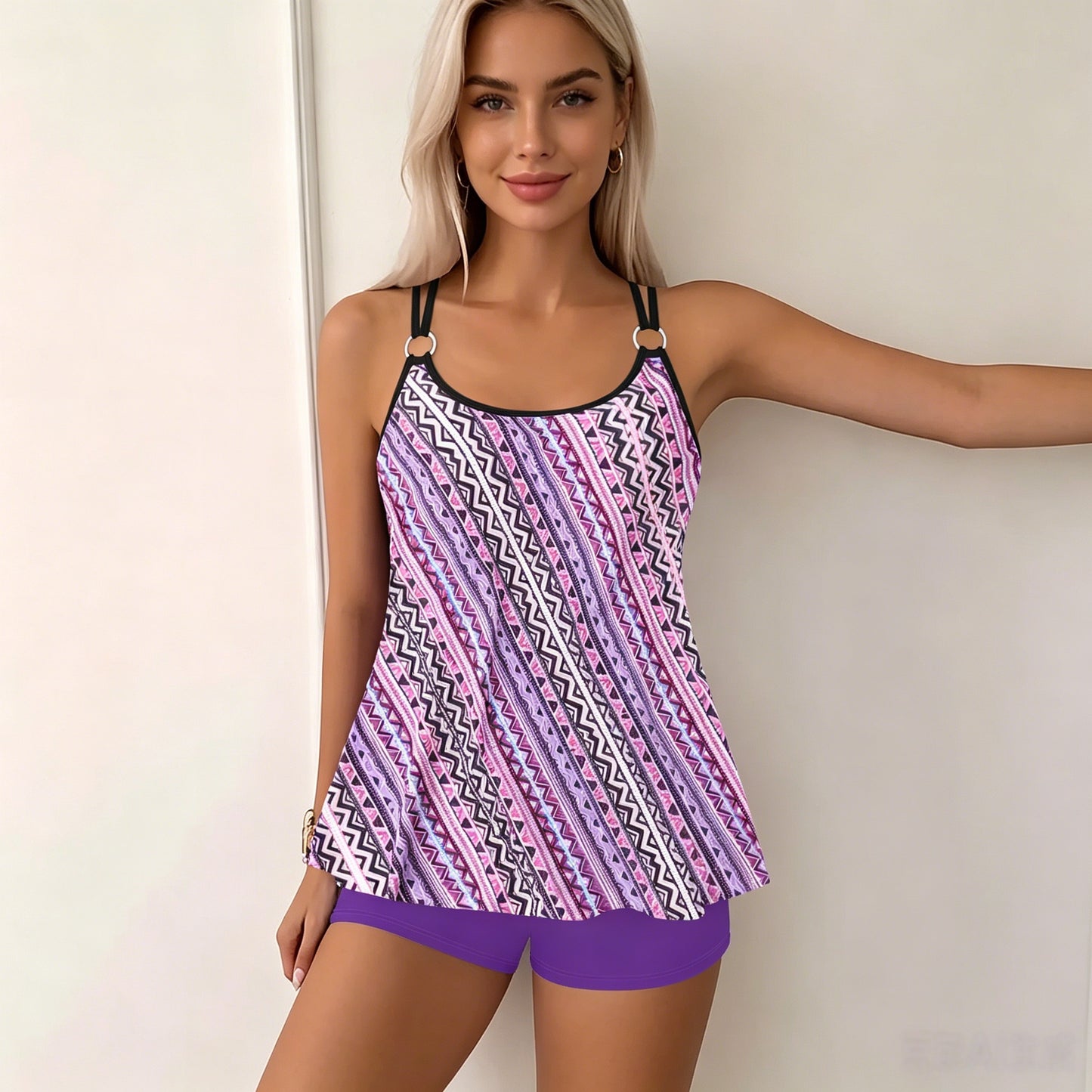 🌊✅ Płatność przy odbiorze 👙【S–5XL】(40–108 kg) Nowy damski kostium kąpielowy 2026 z wysokim stanem i nadrukiem dla puszystych – przewiewny i wygodny materiał, łatwy i stylowy w noszeniu.