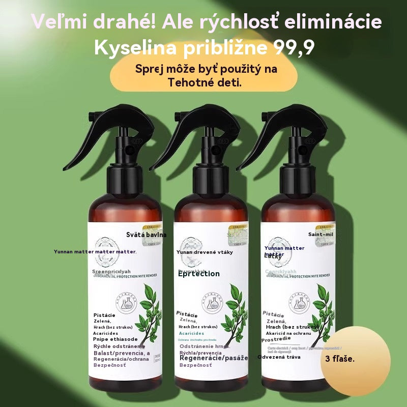 【Kúpte 1 a získajte 1 zadarmo】🍃【Limitovaná ponuka】 🛏️✨Sprej na odstraňovanie roztočov – dezinfekčný a deodorizačný pomocník pre čisté a zdravé prostredie