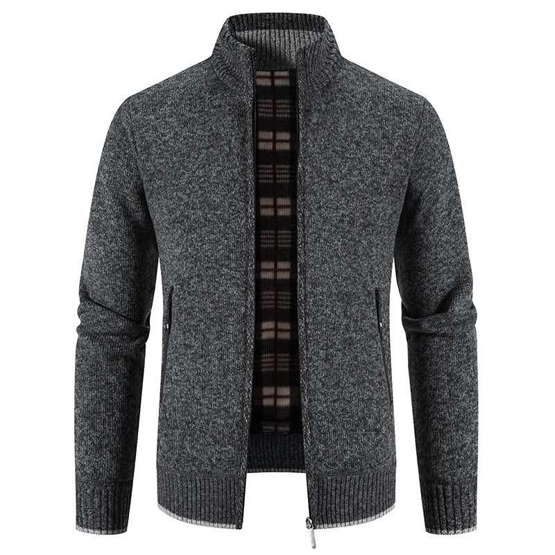 🔥【M-3XL】Męski, swobodny, polarowy sweter rozpinany