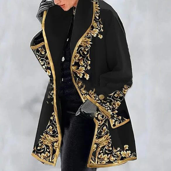 đăSâ3XLăElegantnĂ dĂĄmskĂ˝ vlnÄnĂ˝ kabĂĄt s potiskem klopy ¡ StylovĂ˝, teplĂ˝ a lehkĂ˝ ¡ Sleva 45% + doprava zdarma