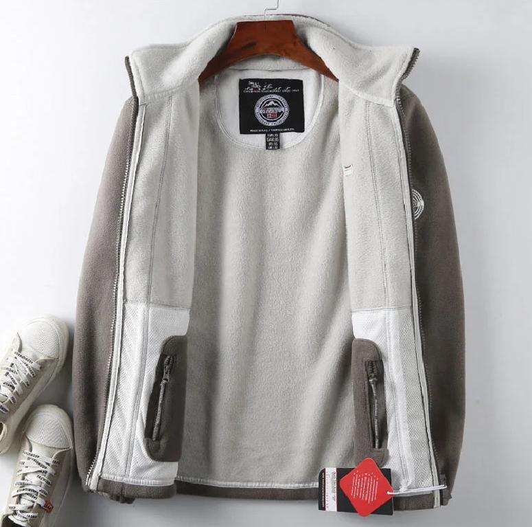 🔥【XS-3XL】Teplá pánska jesenná & zimná bunda z hrubého zamatového fleecu · Pohodlná voľná móda