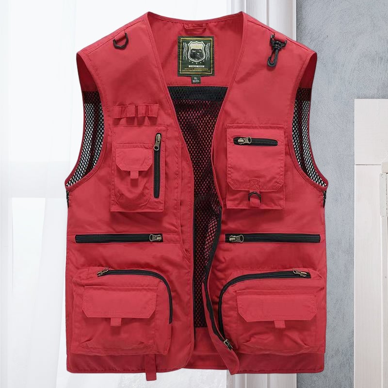 🌴🎣【S-5XL】2025 Nové tenké pracovní/rybářské vesty, prodyšné a odolné - unisex