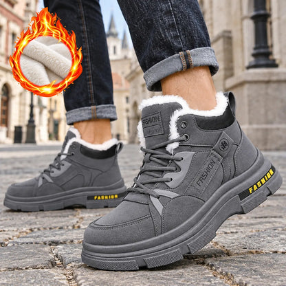 🔥👞【39-44】2026 nowe męskie zimowe, pogrubione, aksamitne, ciepłe buty Martin