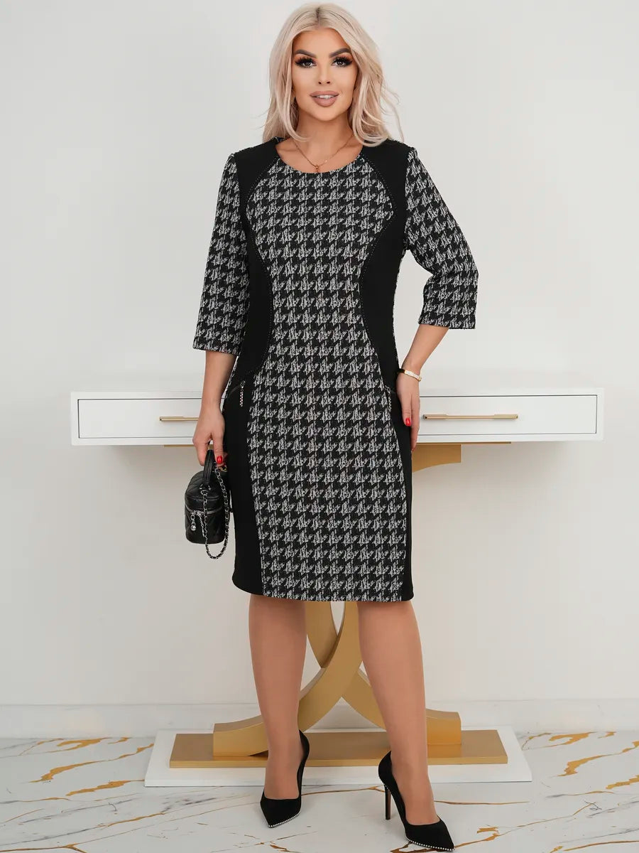 🌷🌞【S–5XL】Nowa zimowa sukienka w kratę · Ciepła · Wygodna na co dzień · -50% + szybka dostawa