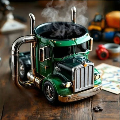 🚛☕【Wyprzedaż】Ręcznie robiony kubek do kawy w kształcie ciężarówki