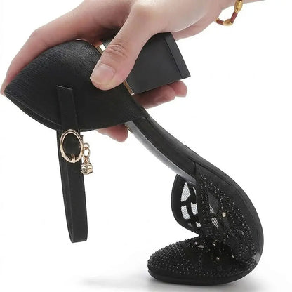 😍【35–40】Damskie eleganckie sandały w stylu francuskim na niskim obcasie – nowość ✨