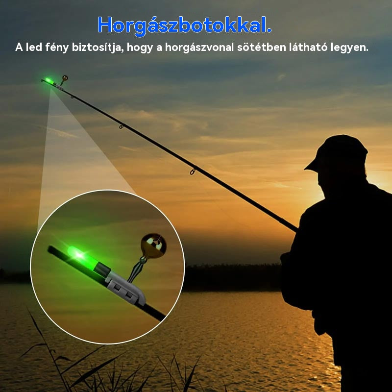 🔥🎣【50% KEDVEZMÉNY】【5 db】🎣 LED fény horgászbothoz csengővel és hangjelzéssel