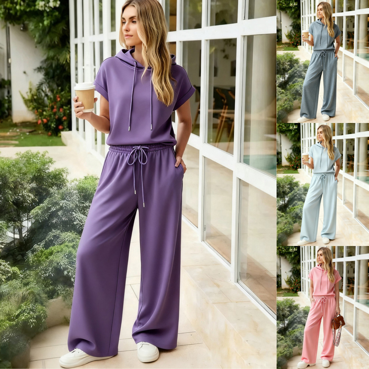 ✨✨【S-3XL】Damski Komplet Sportowy Casual✅️Płatność gotówką przy odbiorze