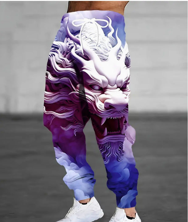 🔥【Velikosti S-6XL】Nove modne moške hlače s 3D digitalnim tiskom – 2025