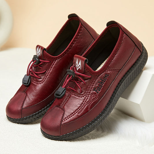 🔥【35-41】Zimné mäkké kožené dámske topánky · Ľahké a pohodlné na celodenné nosenie · Protišmyková podošva · -50 % + rýchle doručenie