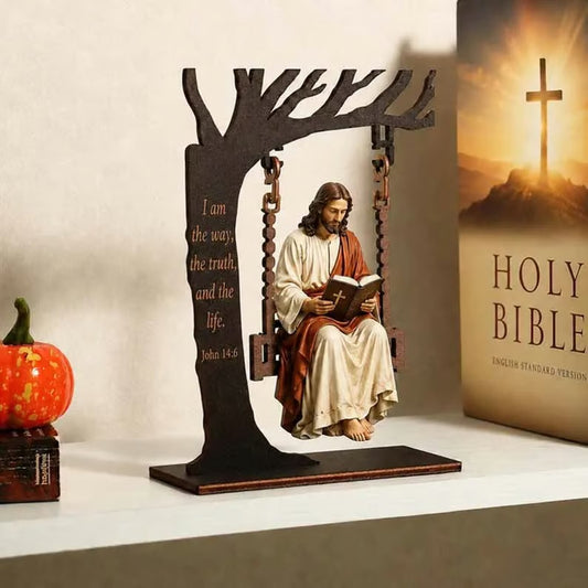 🔥Kup 1, otrzymaj 1 gratis🔥🔥 Ostatni dzień: 50% zniżki - ✝️📚 Wisząca ozdoba chrześcijańska z Jezusem