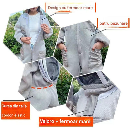 🐝 Mono protector contra abejas de malla de algodón 3D – 🚚 Envío rápido + Garantía de calidad