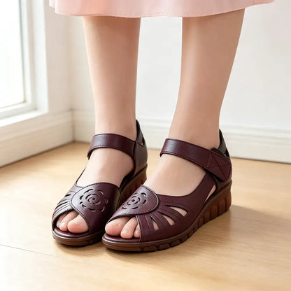 🔥【35-41】Nowy letni model – wygodne damskie sandały ze skóry naturalnej z miękką podeszwą.