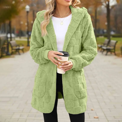 ☃️【-50%】❄️【S–5XL】Damska kurtka polarowa w kratę – ciepła i wygodna na jesień i zimę