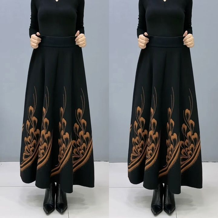 👗🎀 【S-3XL】 Podzimná a zimná dámská vlnená sukňa