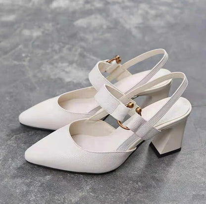 🔥🏆【Reducere de final de lună – 50% la fiecare pereche】✨【35-41】[Stil nou de vară] Sandale simple cu toc înalt pentru femei