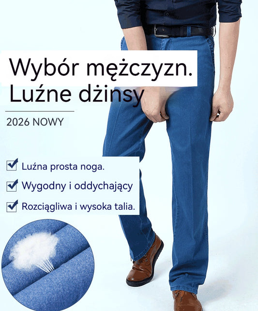 👖Wygodne Jeansy z Elastanem，Solidne Jeansy na Lata，Jeansy plus size z wysokim stanem✅️Płatność gotówką przy odbiorze