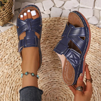 ✨【35-43】Colecția de Vară 2026  Papuci din Piele Naturală cu Suport Plantar 👡 Ultra-Comozi și Reglabili!