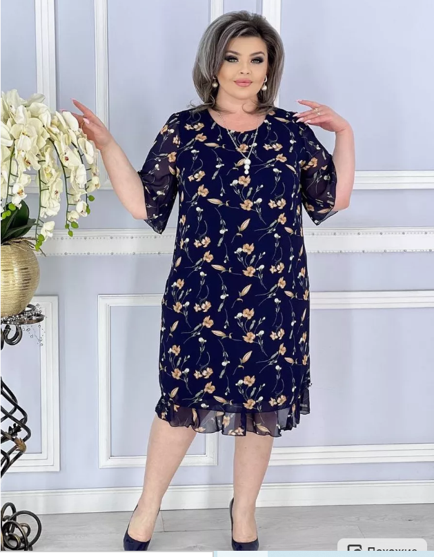 🎈🎈【S-5XL】👗2025 rochie noua eleganta din chiffon floral 