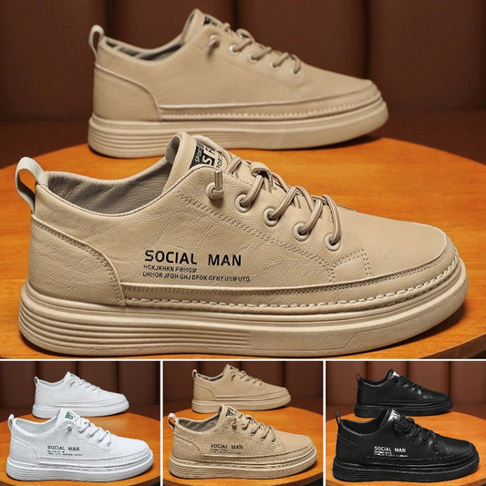 ✨【39-44】2025 Νέα δερμάτινα χαμηλά casual sneakers