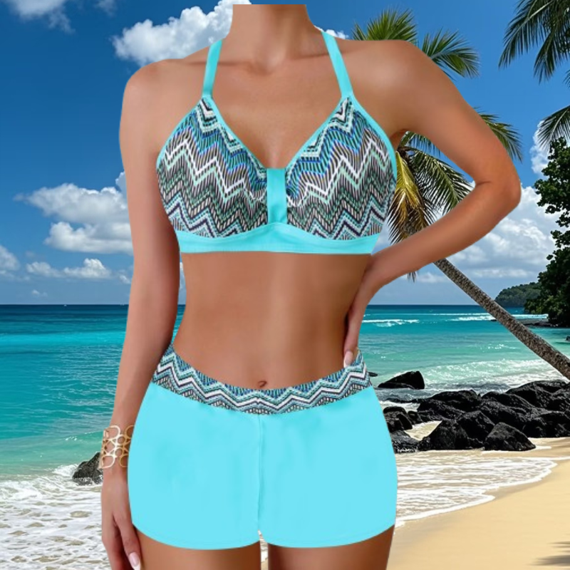 🏖️👙🌴 Kostium kąpielowy z nadrukiem na plażowy wypoczynek — szybkoschnący, wygodny i przewiewny ✨